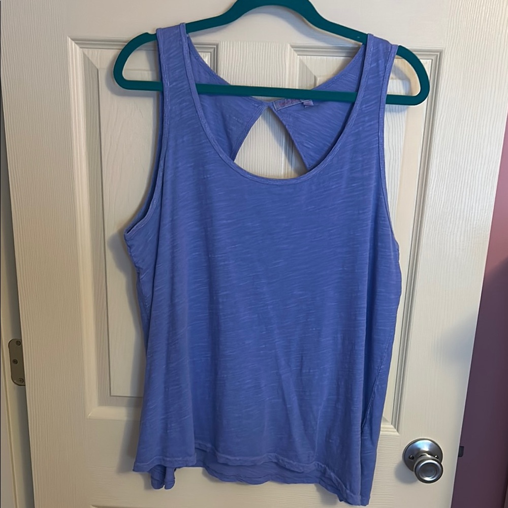 Women's Blue Sleeveless Top